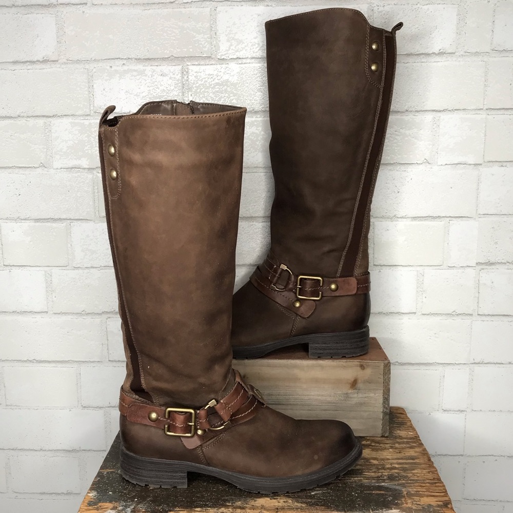 Earth Sierra Stone Tall Boots Size 8